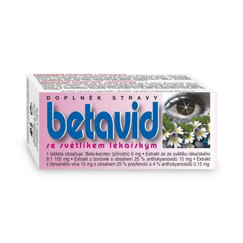 NATURVITA BETAVID se světlíkem lékařským - BETAVID с медицинским световым люком тбл.60